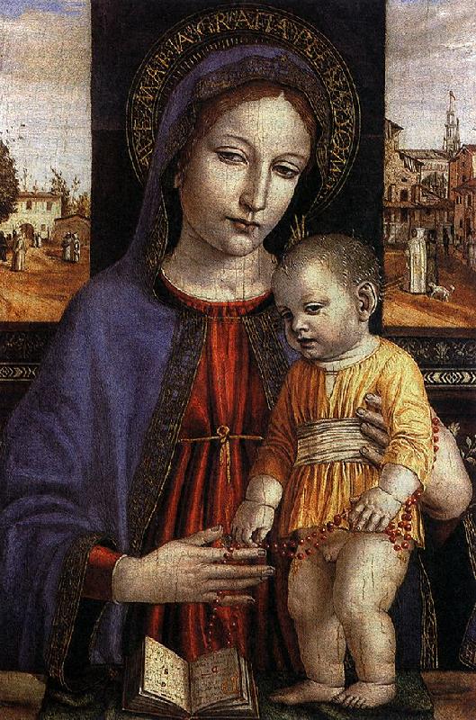 BORGOGNONE, Ambrogio Virgin and Child fdg oil painting picture